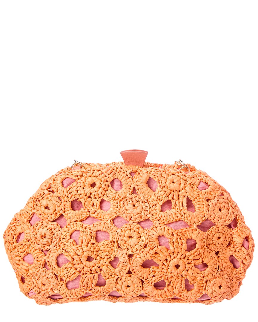 aya raffia clutch