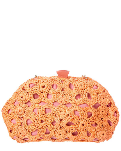 aya raffia clutch