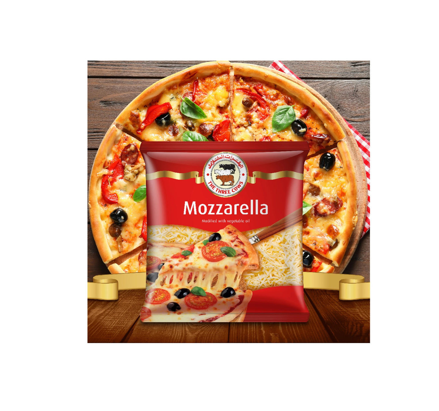 Mozzarella Cheese Three Cow 2kg