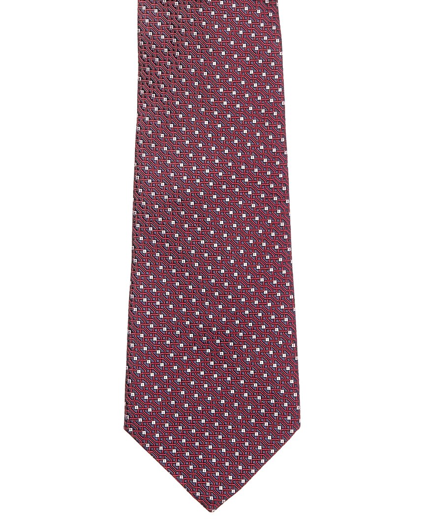 red silk tie