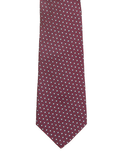 red silk tie