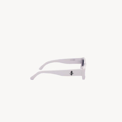 men's im worth a lot sunglasses in white noise