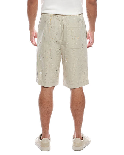 splatter painted short