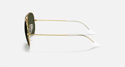 men's aviator classic sunglasses in polished arista gold