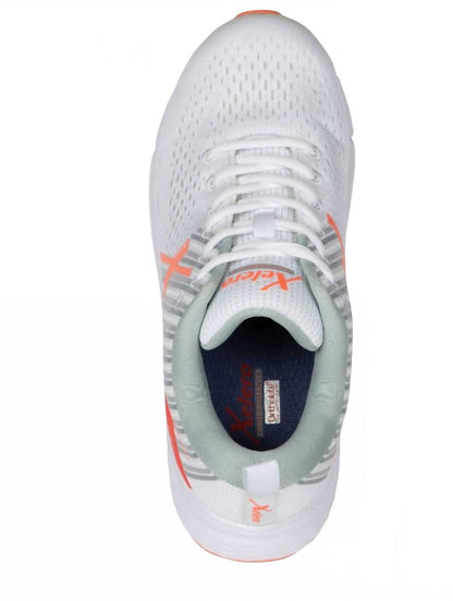 women's steadfast running shoes in white/coral