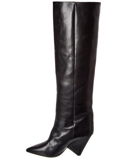 lokyo leather knee-high boot