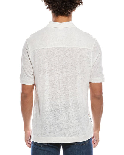 linen polo shirt