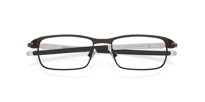 men's ox3184 tincup metal eyeglasses frame in powder pewter