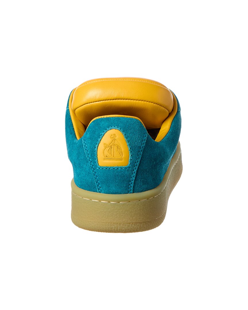 curb lite suede & leather sneaker
