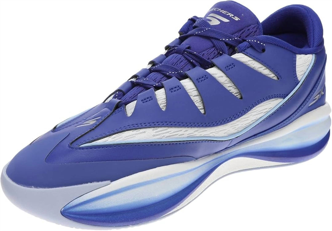 men's skx b-lite basketball shoe in blue/white