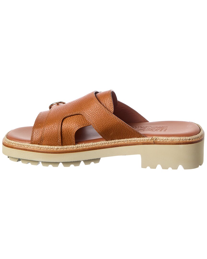 ferragamo leather sandal