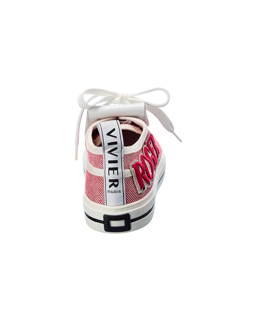 call me vivier patch canvas & leather sneaker