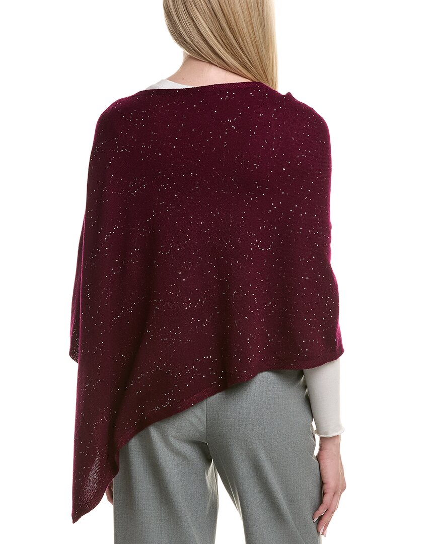 sofiacashmere reverse jersey sequin wool & cashmere-blend poncho