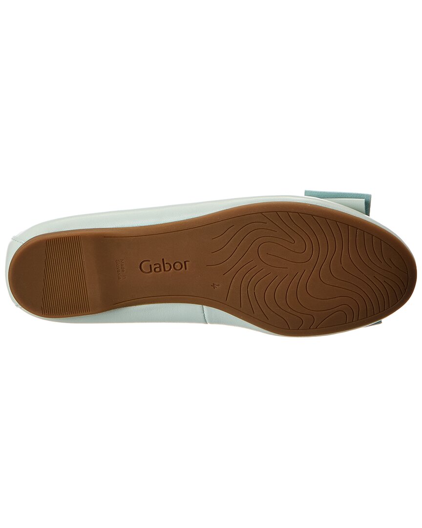 bow leather ballet flat