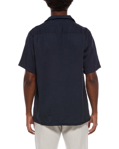 washed camp collar shirt