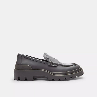 platform loafer with signature print