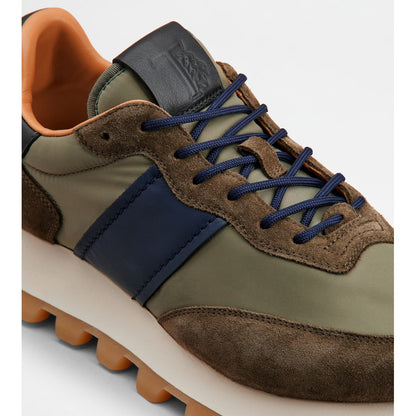 sneakers  1t in suede and fabric