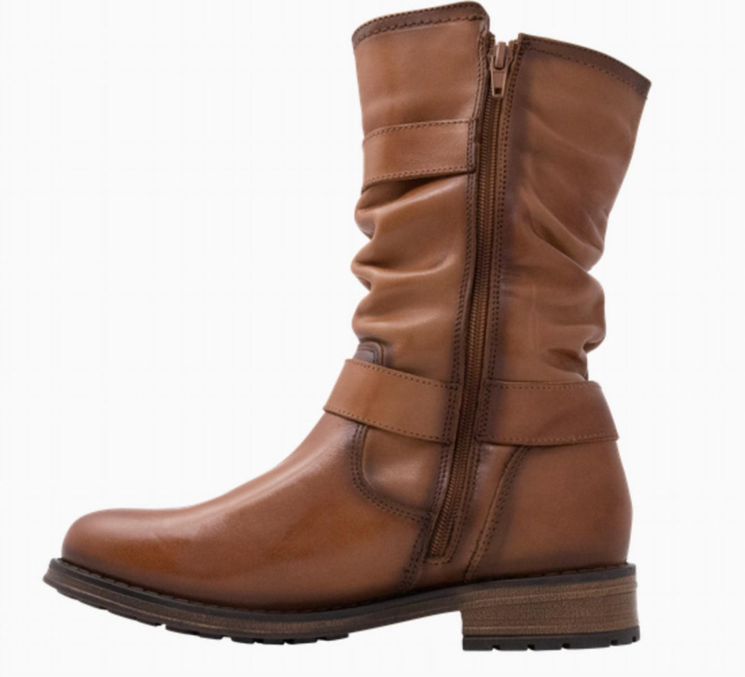 women's noelle boot in cognac