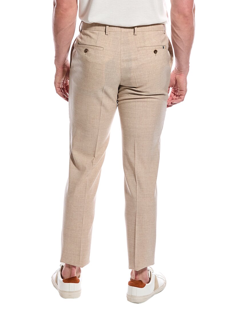 slim fit wool-blend pant