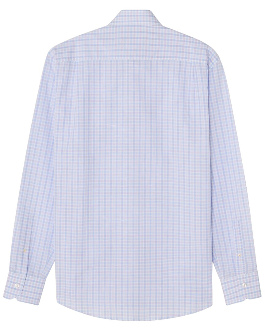 reynolds check linen-blend shirt