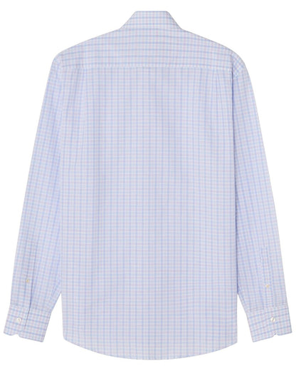 reynolds check linen-blend shirt