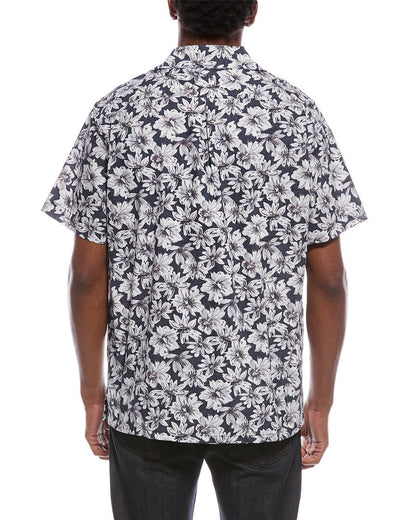 vintage floral camp shirt