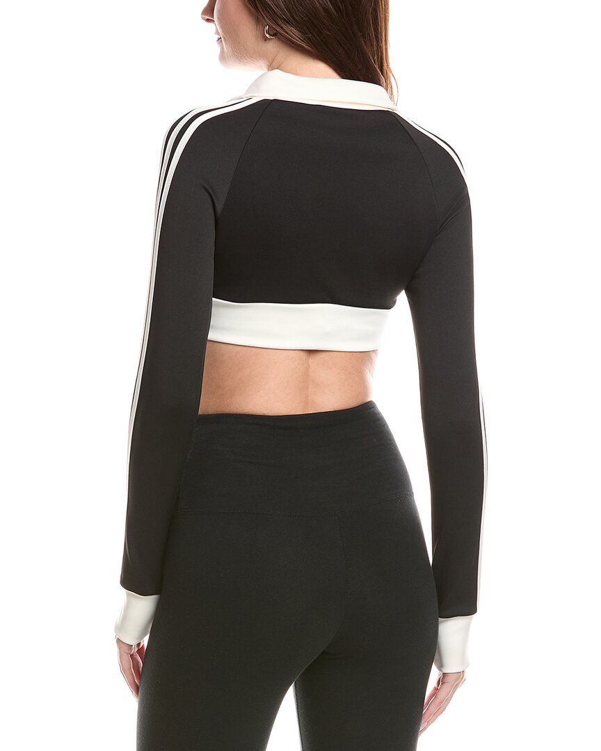 4 stripes two-way zipper cropped track jacket