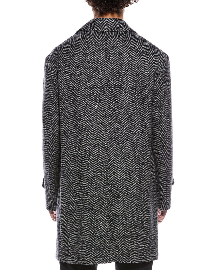 montedoro by  wool & mohair-blend coat