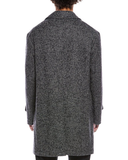 montedoro by  wool & mohair-blend coat