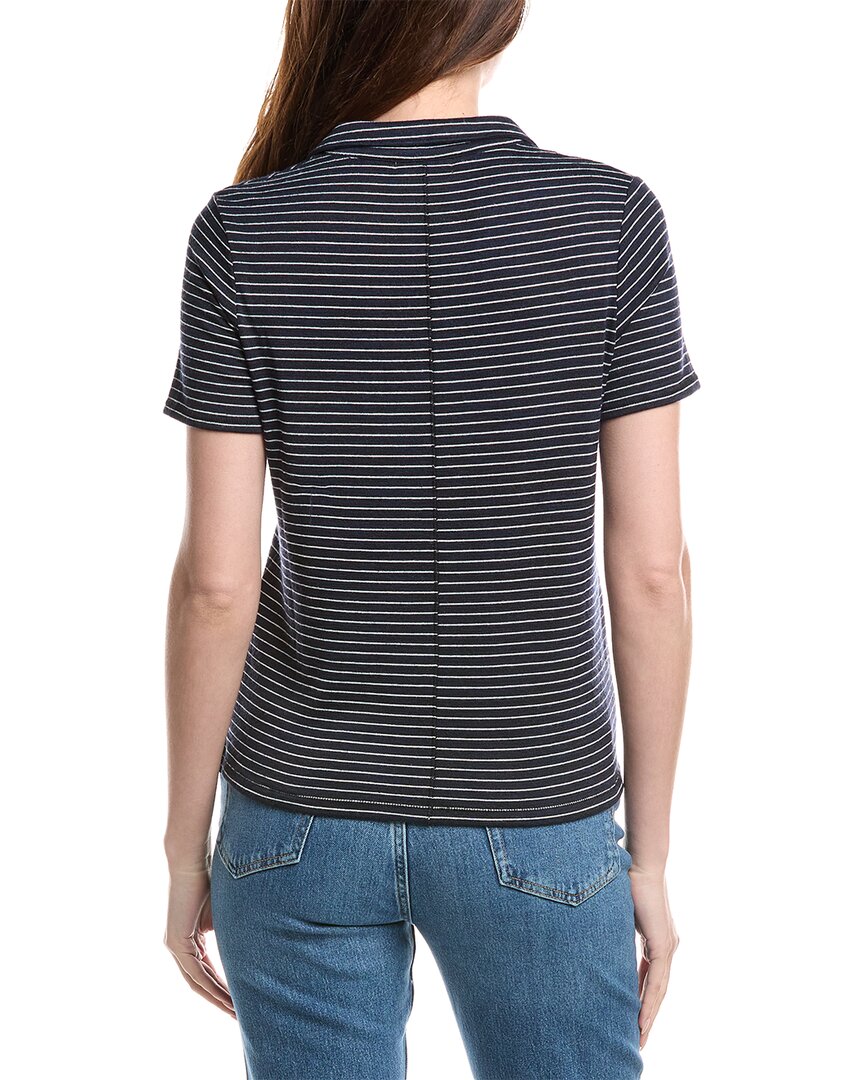 the knit stripe polo shirt