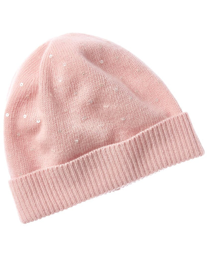 sequins cashmere beanie