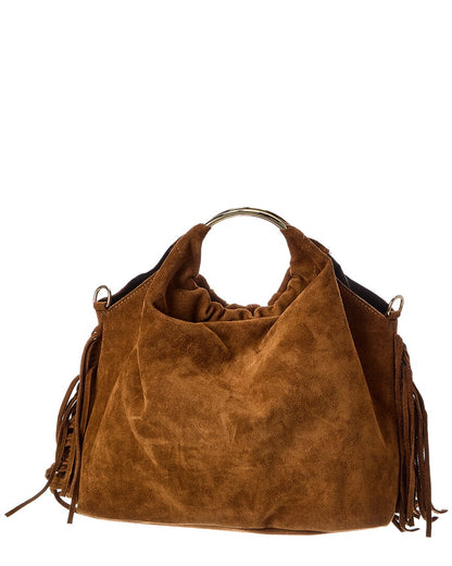 dakota27 fringe leather tote