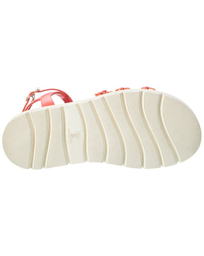 cruz ring leather platform sandal