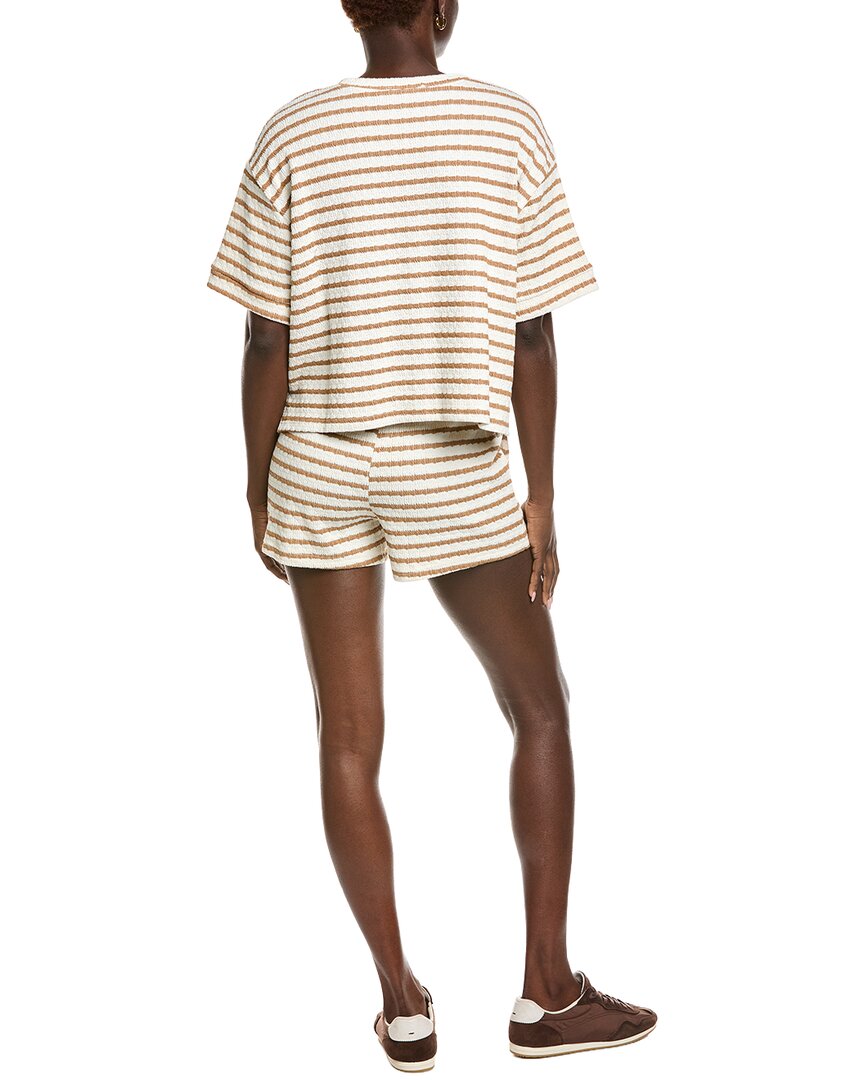 2pc striped tee shirt & short set