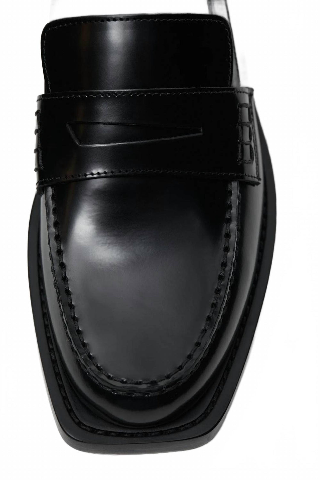 women's italian leather loafers in black