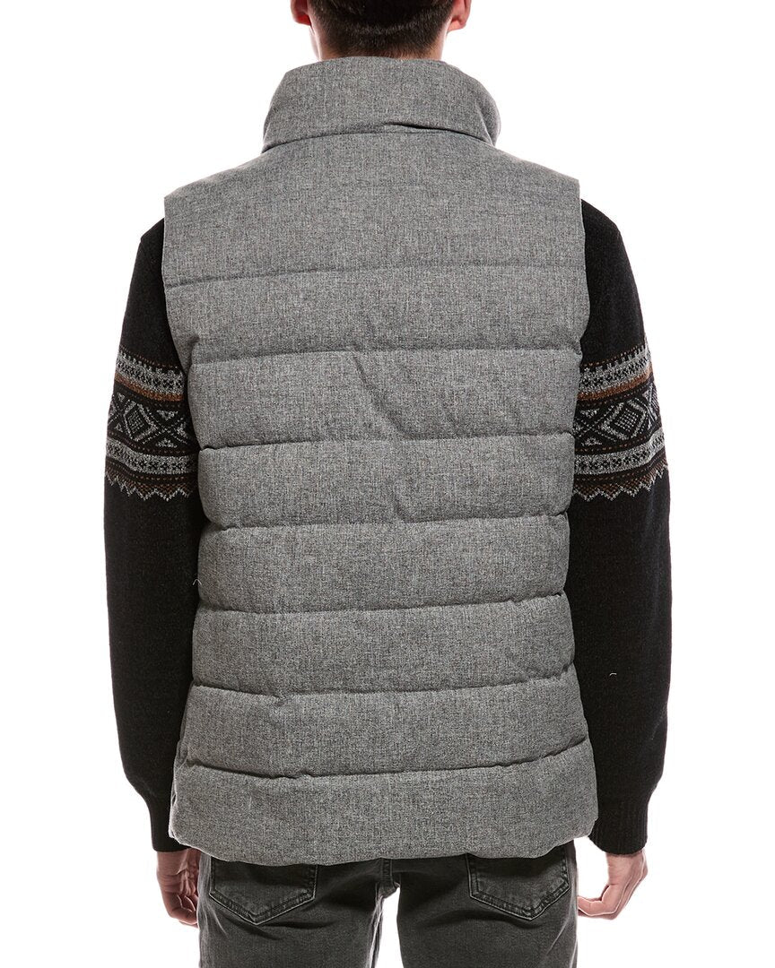 melton quilted vest