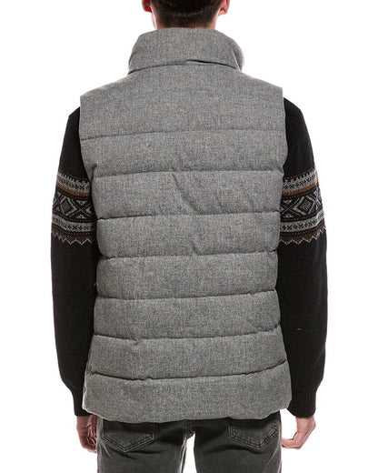 melton quilted vest