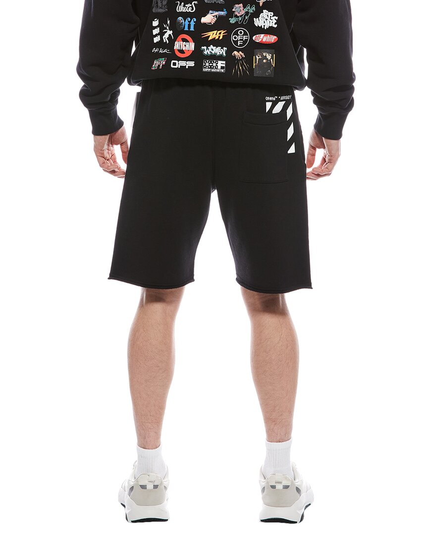 off-white diagonal pocket sweatshort