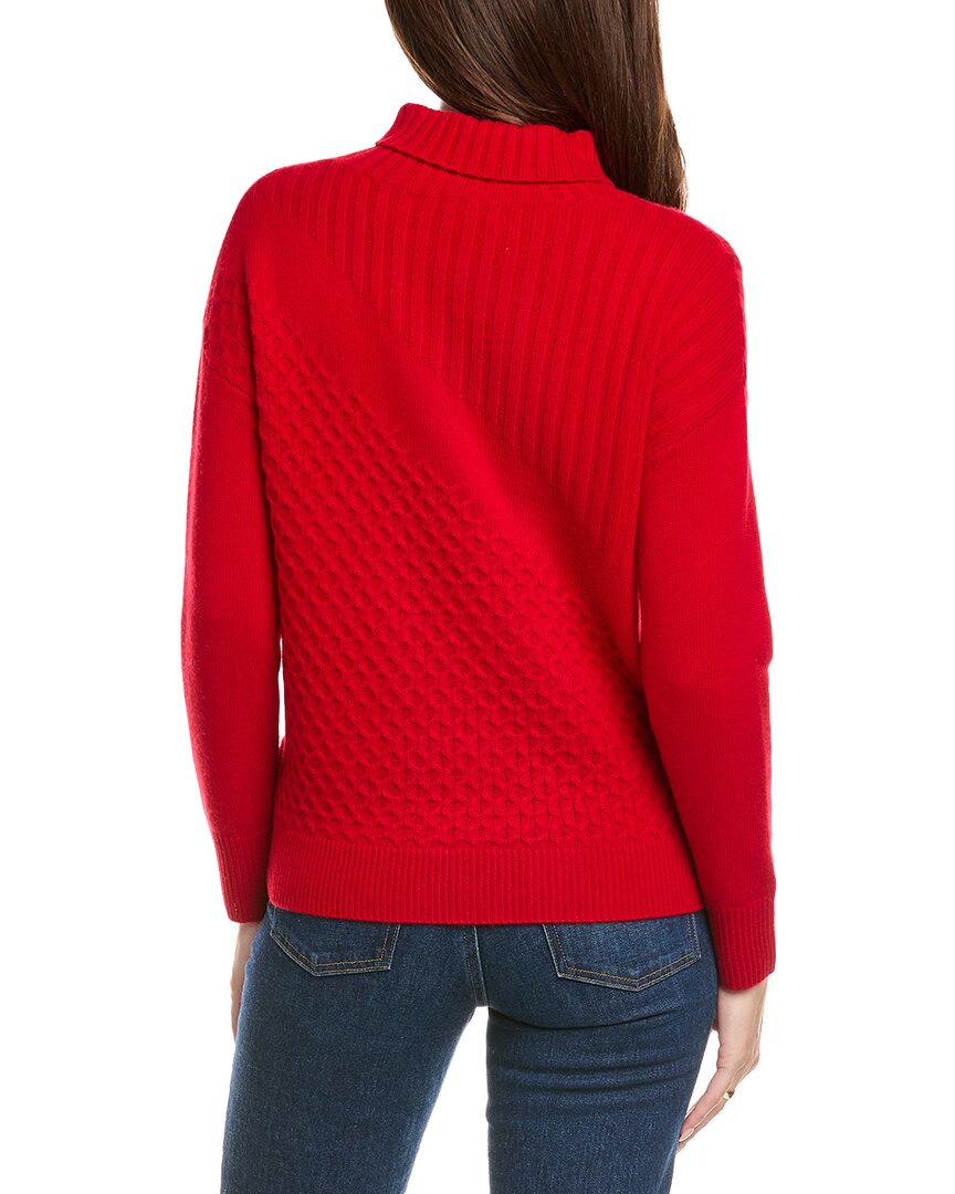 kier + j turtleneck wool & cashmere-blend sweater