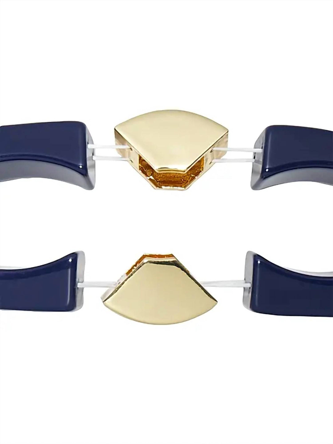 women's geo stretch bangle in midnight blue