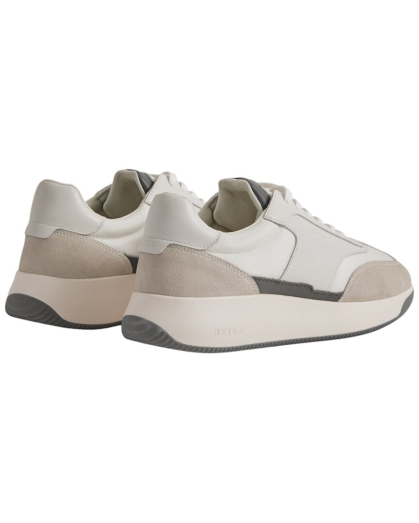 emmett suede & leather trainer
