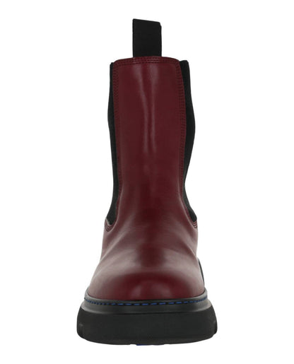 women's creeper chelsea boots in plum