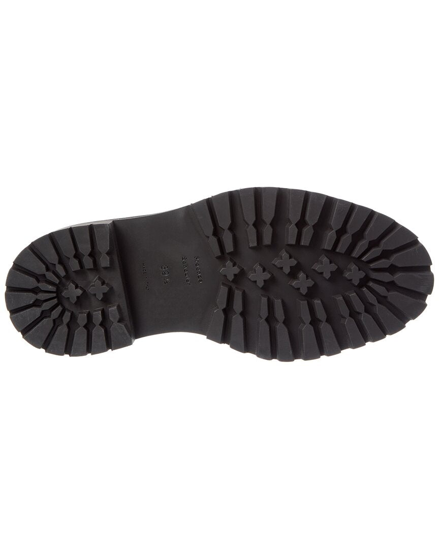 leather platform loafer