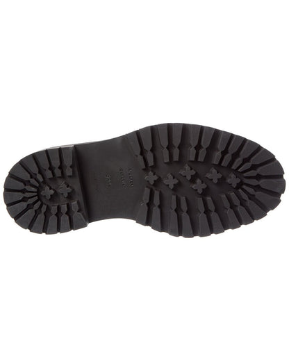 leather platform loafer
