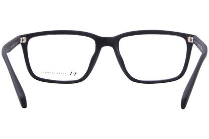 men's ax3089u square eyeglasses in matte black