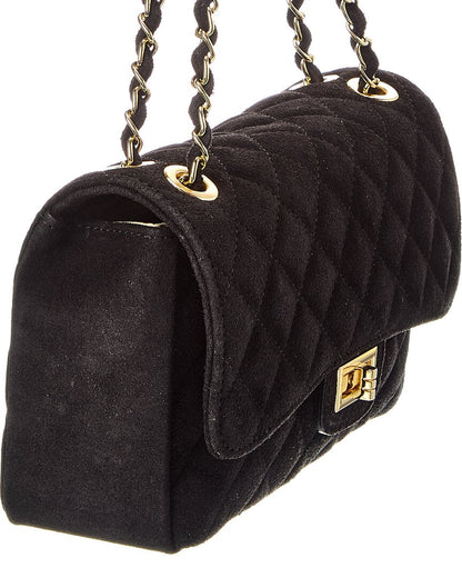 maeve quilted suede crossbody