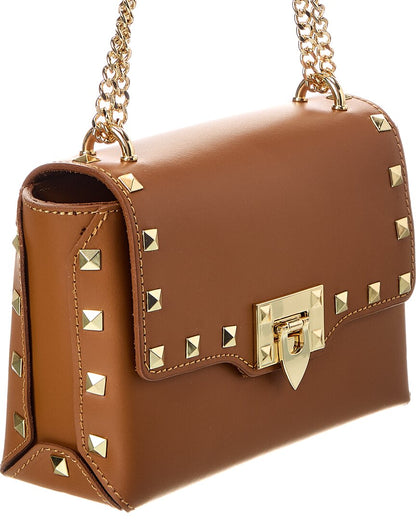 juliette studded leather shoulder bag