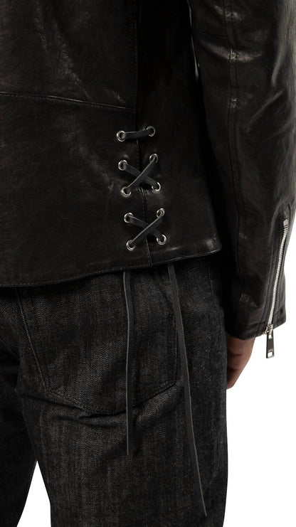 japanese denim slim jeans in black