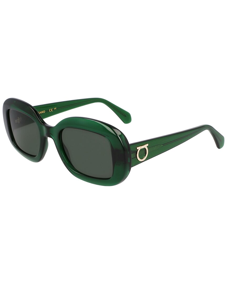 ferragamo women's gancini 51mm sunglasses