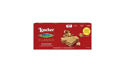 Loacker Classic Napolitaner Chocolate Wafers 45 gm x  10 pcs